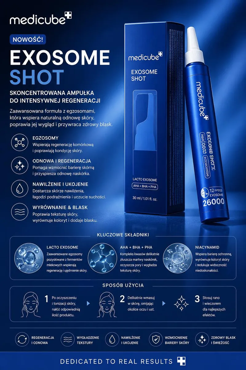 medicube Exosome Shot 30 ml skoncentrowana ampułka do regeneracji skóry