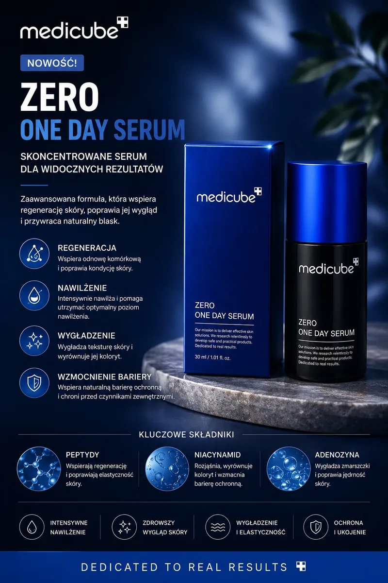 Medicube Zero One Day Serum 30 ml intensywne nawilżenie i regeneracja