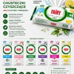 Fairy Chusteczki Czyszczące Limon 100 sztuk mocne i nasączone