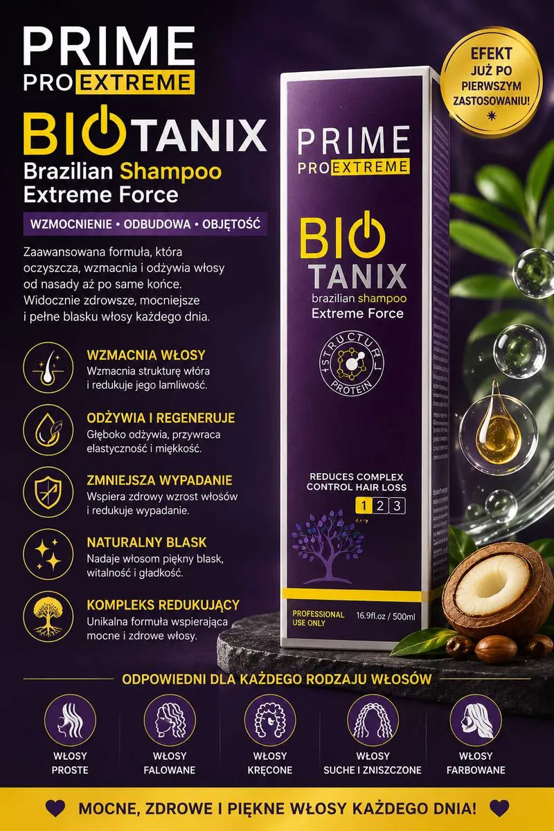 PRIME PROEXTREME BIOTANIX Brazilian Shampoo Extreme Force 500ml