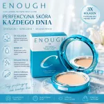 Enough Collagen 3X Two-Way Cake puder z kolagenem nawilżający