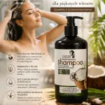 UAZAN Szampon z olejem kokosowym 500ml naturalna pielęgnacja włosów
