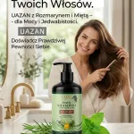 UAZAN Szampon do włosów z rozmarynem i miętą 500ml