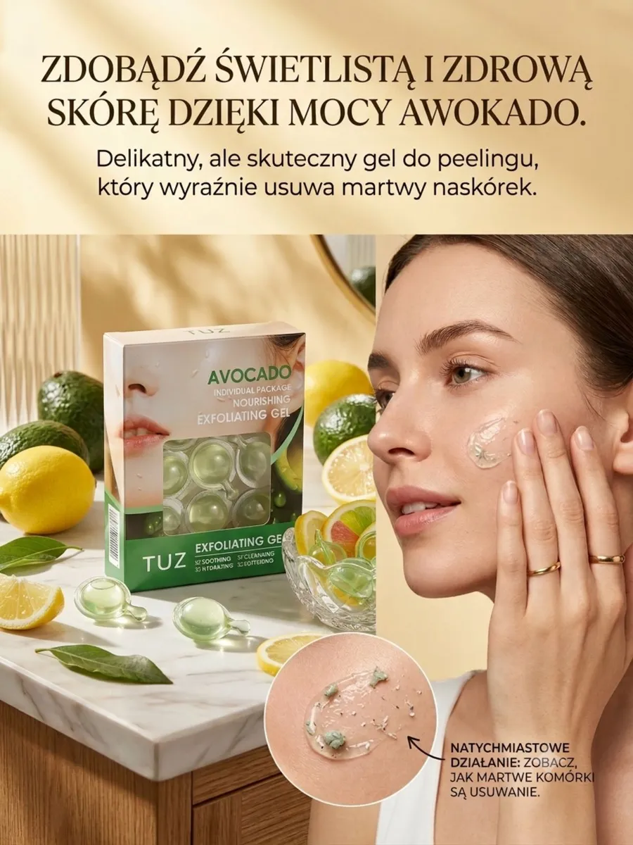 TUZ Avocado Odżywczy Żel Peelingujący z Awokado