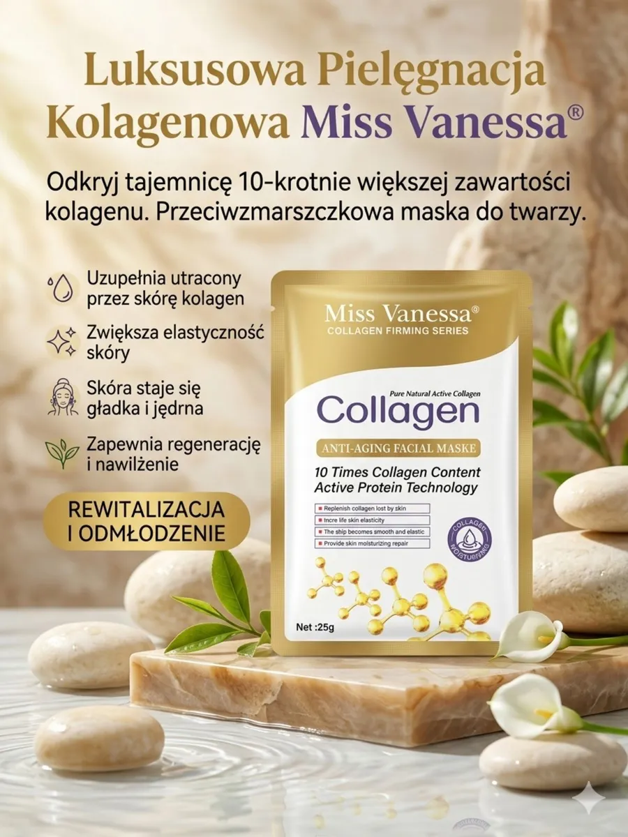 Miss Vanessa Przeciwzmarszczkowa Maska Kolagenowa 25g