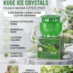 KUGE ICE CRYSTALS Kojąca maska oczyszczająca pory 130g zielona
