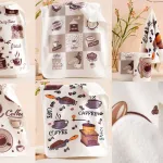 Ściereczki kuchenne z mikrofibry 40x60 cm z motywem kawy