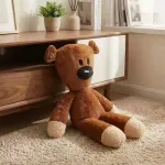Miękki pluszowy miś brązowy 60cm z jasnobeżowymi łapkami