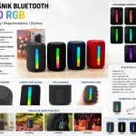 Bezprzewodowy głośnik Bluetooth z podświetleniem LED RGB, kompaktowy