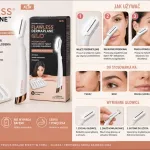 Trymer do twarzy Flawless Dermaplane GLO z podświetleniem i 6 wymiennymi głowicami