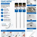 Szczotka do czyszczenia odpływów 50 cm elastyczna i skuteczna