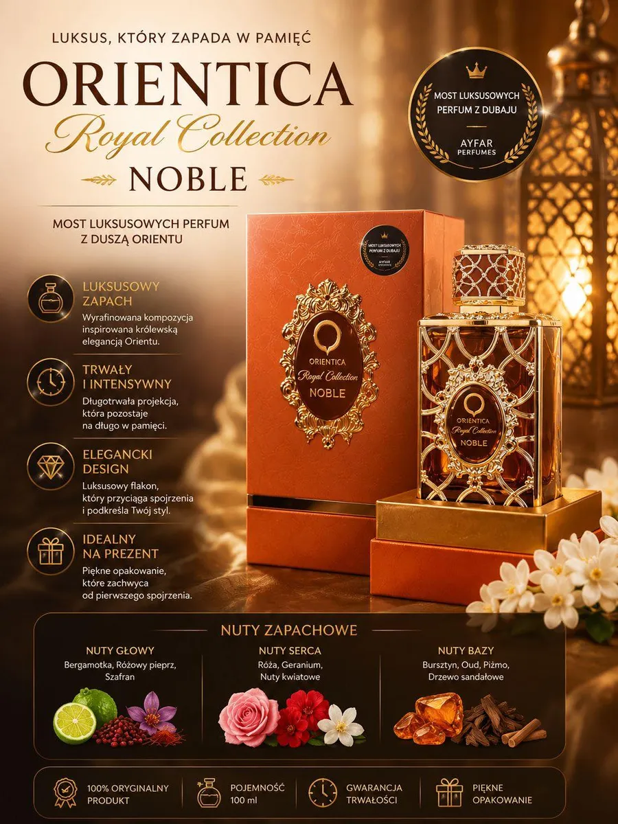Orientica Royal Collection Noble perfumy 100ml luksusowy zapach