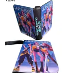 Album na karty KPOP Demon Hunters granatowy z nadrukiem postaci