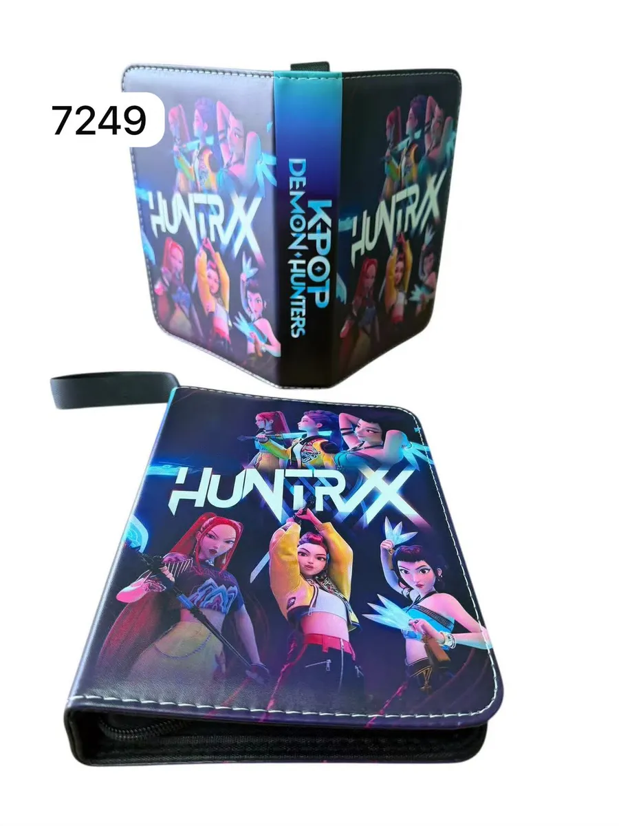 Album na karty KPOP Demon Hunters czarny z kolorowym nadrukiem