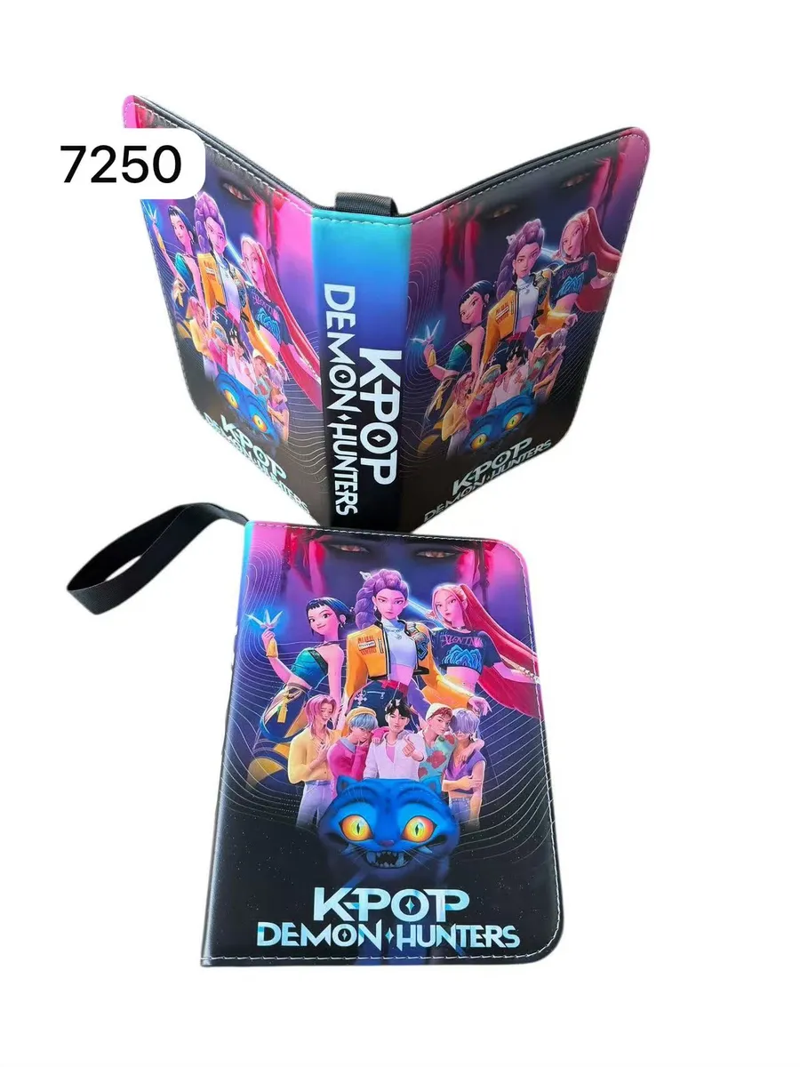 Album na karty KPOP Demon Hunters czarny z kolorowym nadrukiem