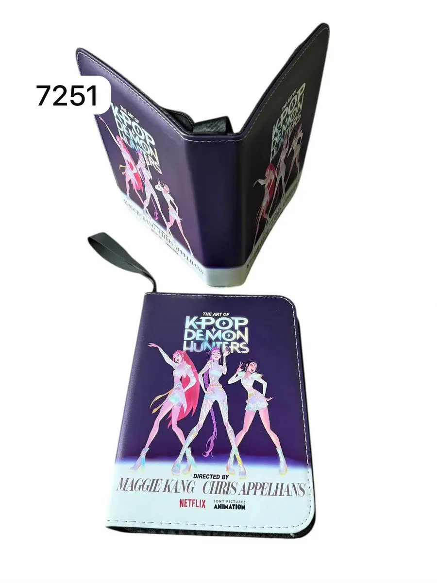 Album na karty KPOP Demon Hunters fioletowy z nadrukiem 400 kart