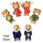 Figurki zwierząt sportowców 12 cm zestaw 6 sztuk kolorowe