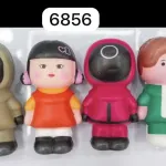 Zestaw 4 figurek Squid Game kolorowe postacie plastikowe