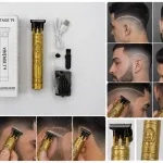 Trymer Vintage T9 Budda USB do włosów i brody złoty