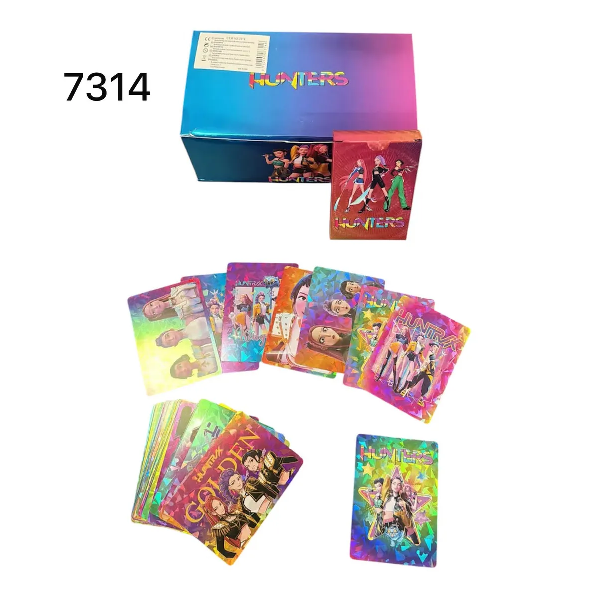 Karty kolekcjonerskie Kpop 3D Hunters holograficzne 55 sztuk