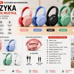 Słuchawki Bezprzewodowe Bluetooth C2370 różne kolory składane