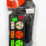 Listwa zasilająca uniwersalna z 3 portami USB i wyłącznikiem czarna