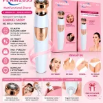 Depilator USB do twarzy i ciała 2w1 biało-złoty kompaktowy