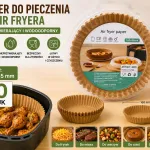 Papier do pieczenia do Air Fryera 160x45 mm 50 sztuk brązowy
