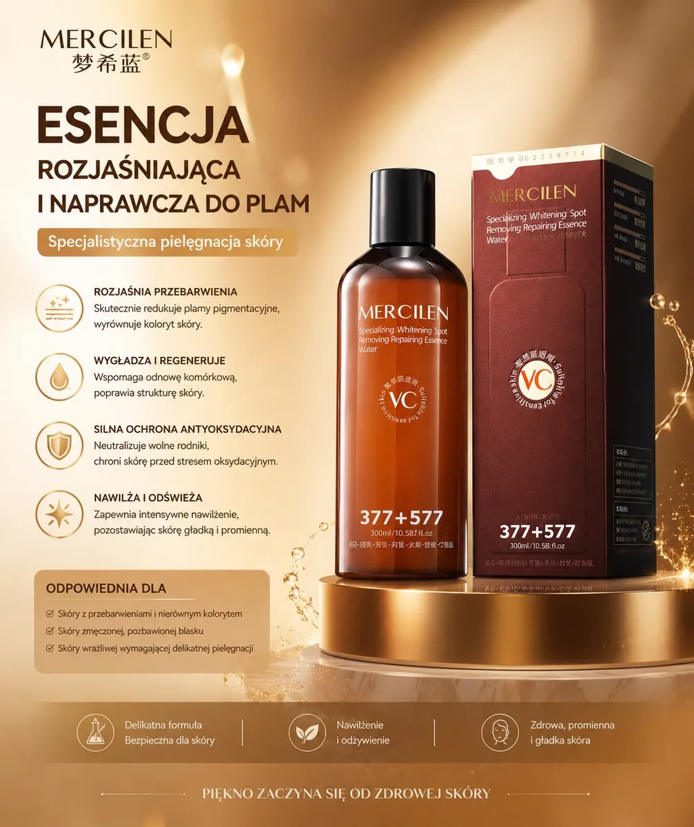 Mercilen Esencja Rozjaśniająca i Naprawcza do Plam 300ml