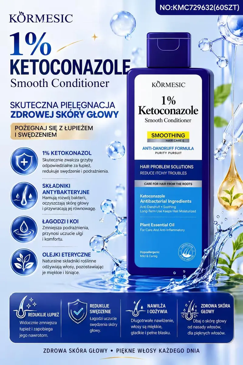 Körmesic 1% Ketoconazole Smooth Conditioner odżywka przeciwłupieżowa