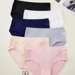 Majtki damskie BVBLISA haftowane w zestawie 6 kolorów XL-XXXL
