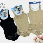 Beżowe i czarne body modelujące 17575 M-L-XL