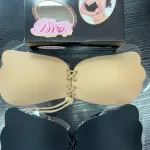 Invisible Bra biustonosz samonośny beżowy i czarny