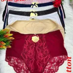 Majtki damskie wysokie z koronką 3XL-5XL mix kolorów