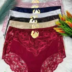 Majtki damskie bawełniane z koronką 3XL-5XL mix kolorów