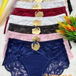 Majtki damskie koronkowe bawełniane mix kolorów 3XL-5XL