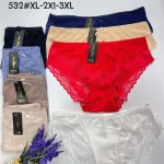 New Wave Figi Mikrofibra XL-3XL Kolorowe Koronkowe