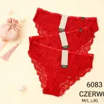 Czerwone koronkowe majtki damskie 6083 M/L, L/XL