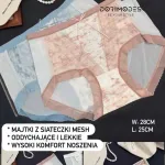 Majtki damskie z siateczki mesh pastelowe, rozmiar uniwersalny