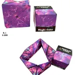 Magic Cube Zabawka Magnetyczna Fioletowy Wzór Kosmos