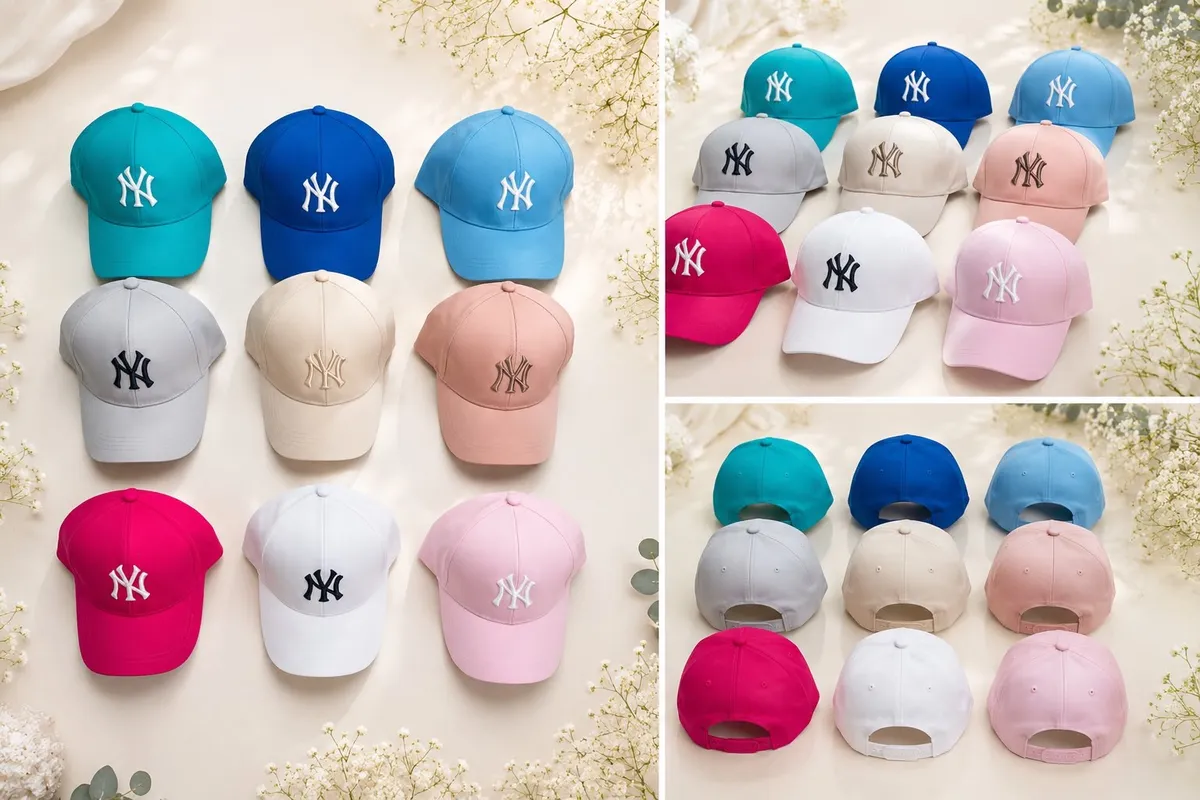 Czapka z daszkiem NY mix kolorów rozmiar 55.50-57