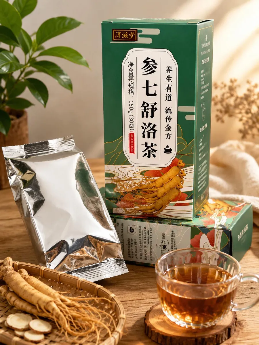 Herbata z żeń-szeniem Panax instant 150g 30 saszetek zielona