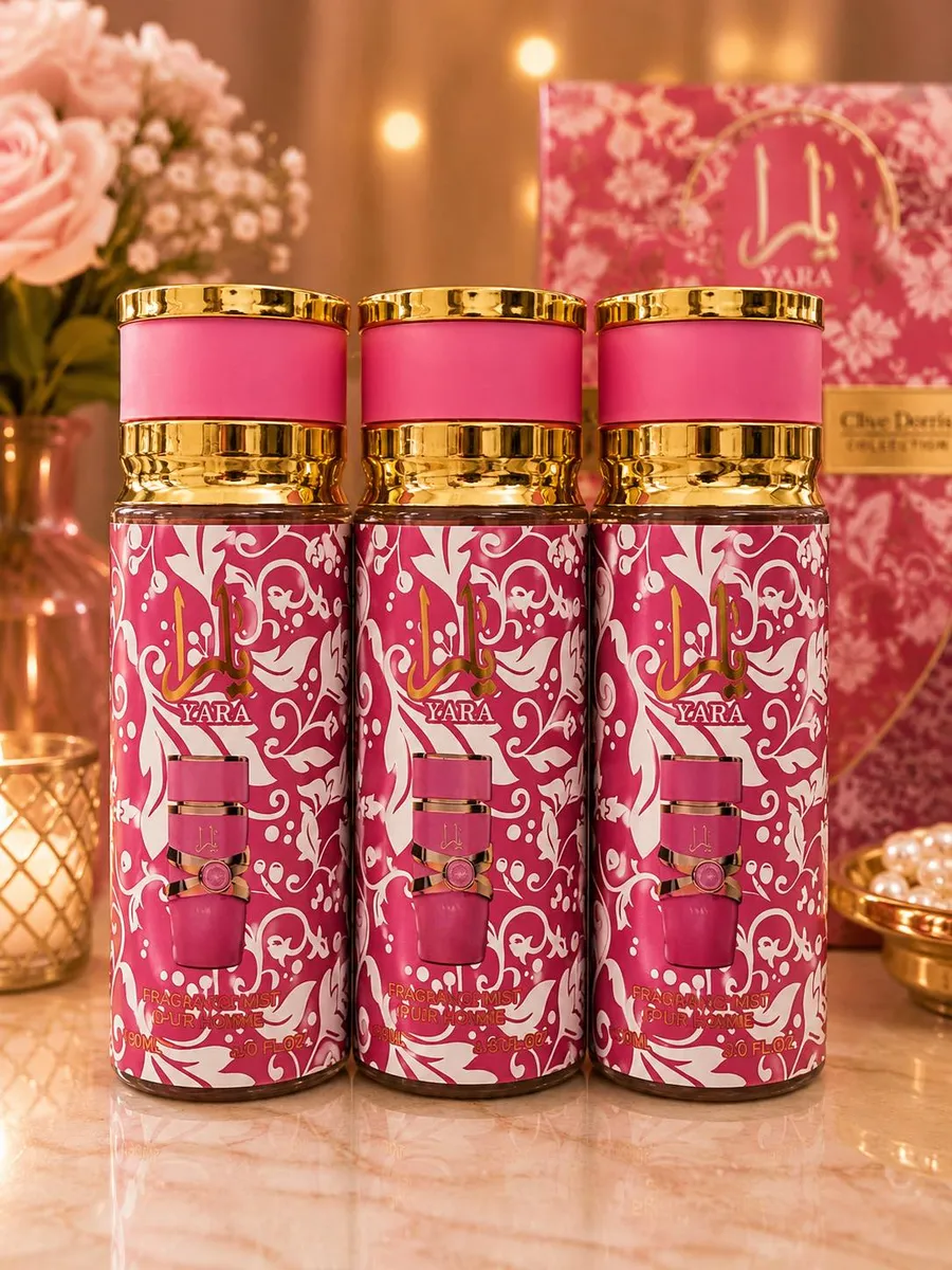 Mgiełka zapachowa Yara Fragrance Mist 90 ml różowo-złota