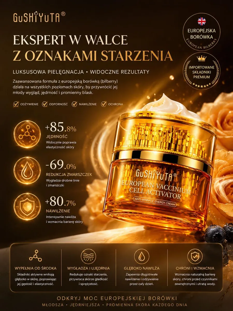 GuShiYuTa European Vaccinium Cell Activator krem przeciwzmarszczkowy