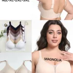 Biustonosz Magnolia beżowy miękki komfortowy M-3XL