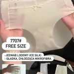 Majtki damskie z mikrofibry i koronki beżowe Free Size