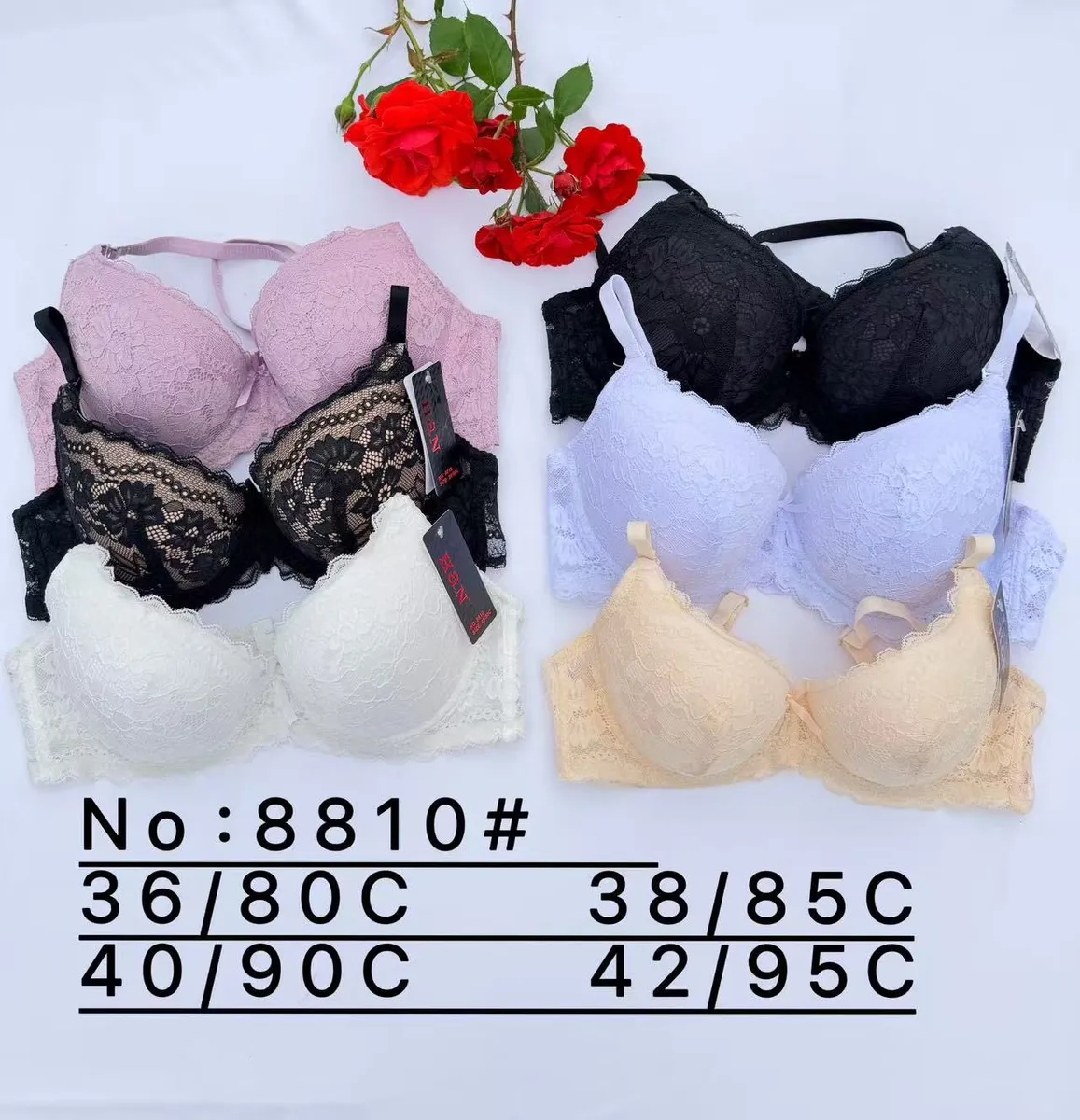 Biustonosz koronkowy damski 36-42 C kolor mix