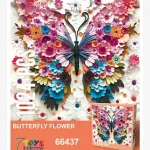 Puzzle Butterfly Flower 1024 elementy kolorowe 7 Toys