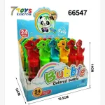Kolorowe Bańki Mydlane Dinozaur 24 sztuki 14 cm