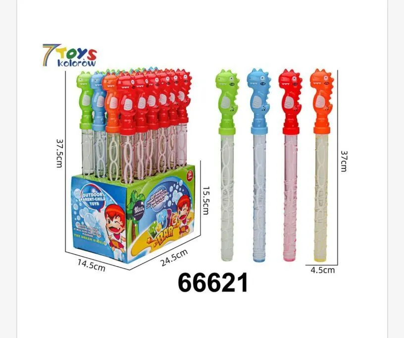 Bańki mydlane z dinozaurem 37 cm kolorowe 7 Toys